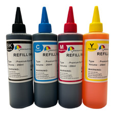 4X250ML refill ink kit for Epson 702 Xl T702 WorkForce Pro WF-3720 3730 WF-3733 picture