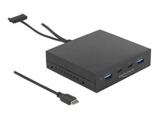 Delock Storage bay ports panel USB 3.2 Gen 2 Type-C x 2, USB 3.2 64057 picture