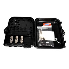 Duogalia 8 Port FTTH Fiber Distribution Terminal Box IP65 Black Wall Mount picture
