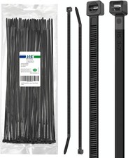UV Protected Zip Ties 12 Inch (100 Pack) Self Locking Strong Plastic Wire Ties 1 picture