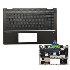 New For HP Pavilion x360 14-DH 14T-DH Palmrest Keyboard Backlit L53795-001 Black picture