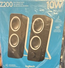 Logitech Z200 Wired 2.0 Channel Computer Speakers with Bass, Black picture