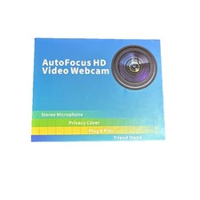 Tewiky 1080P HD Auto Focus USB Webcam for PC Laptop Desktop w/ Tripod Mount NIB picture