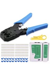 Gaobige Rj45 Crimp Tool Kit, Cat5 Cat5E Crimping Tool with 100Pcs Rj45 Cat5 Conn picture