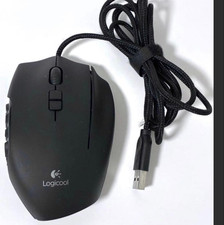Logitech G600 MMO Gaming Mouse Wired 20 Buttons Black Logicool Tested Used Japan picture