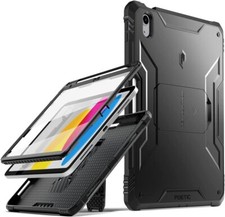 Case for iPad 10.9 2022 / iPad 11 2025 Poetic Rugged Shockproof Cover Black picture
