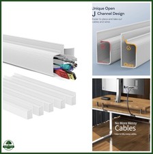 Cable Management Kit 6 Pack 15.7in Self-Adhesive PVC Under Desk Wire Organizer picture