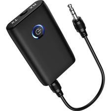 Compact Bluetooth 5.3 Car Aux Adapter with Long Battery Life picture