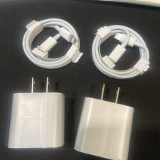 20W USB-C Power Adapter iPhone Charger & 2 Cable/2adapter(4 Psc Total) picture