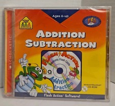 Software PC School Zone Flash Action Addition Subtraction (CD-ROM) Age 6+ Sealed picture