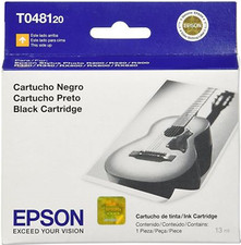 New Genuine Epson 48 Black Ink Cartridge Bag RX500 600 picture