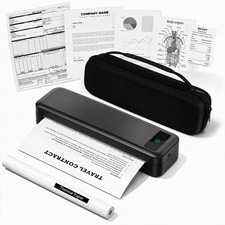 Portable Printer Wireless Bluetooth Inkless Printer w/ Case for Travel Office picture