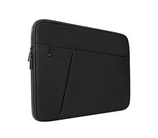 15.6” Laptop Computer Protective Carrying Sleeve Zipper Cushioned Cover - Black picture