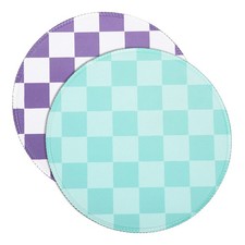 2Pcs Checkered Mouse Pad Plaid Grid 8.7