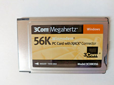 3Com Megahertz 56k Winmodem PC Card with XJACK Connector Model 3CXM356 TESTED picture