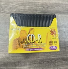 Sony CD-R 700 MB 80 min 30 Pack Slim Jewel Cases Brand NEW Sealed picture