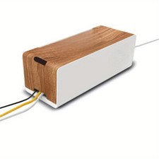 Cable Management Boxes - Wooden wire organizer boxes to hide power strips picture