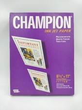 Champion Ink Jet Paper Matte Finish 2 Side Weight .28 lbs 8 1/2