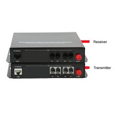 4CH Telephone Fiber Optic Media Converters PCM Voice with 10/100M Ethernet FC picture