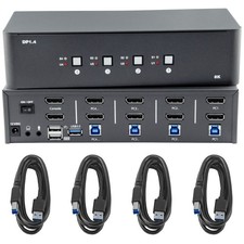 Bytecc KVM-DP4-2 4 In 2 Out 8K Displayport 1.4 Kvm Swith picture