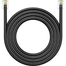 75 FT CAT5 RJ11 Data Cable UTP Twisted Wire RJ11 6P4C Male To Male DSL Modem picture