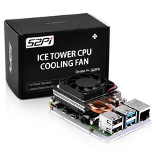 GeeekPi Fan for Raspberry Pi 4, Ultra Thin ICE Tower Cooler for Raspberry Pi, PW picture