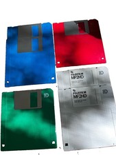 FUJIFILM 2HD 1.44MB 3.5” Floppy Disk Lot 6 Color IBM Formatted MF2HD picture