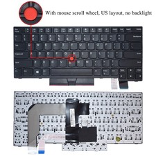 New Non-Backlit Keyboard Black For Lenovo ThinkPad A485 T470 T480 01AX446 US picture