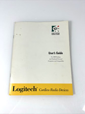 Logitech User's Guide Cordless Radio Devices For IBM Desktop Manual vintage picture
