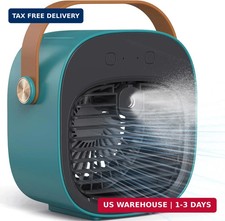 Portable Air Cooling Fan -6000mAh Rechargeable Mini Ice Cooler with 3 Speed Sett picture