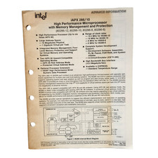 Intel iAPX 286/10 High Performance Microprocessor Advance Information 80286 1985 picture