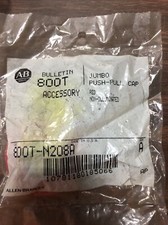 SEALED NEW ALLEN BRADLEY 800T-N208A /A JUMBO PUSH-PULL CAP RED MUSHROOM picture
