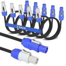 Aukuoy 5 Pack Stage Light PowerCON Cable, 3 Pin 16AWG AC PowerCon Connector C... picture