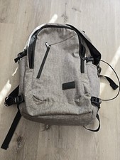 MANCRO Business Water Resistant Polyester Laptop Backpack with USB Charging Port picture
