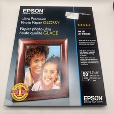 Epson Ultra Premium Photo Paper GLOSSY (8.5X11 Inches, 50 Sheets) S042175 White picture