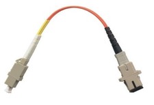 1FT LC F SC Duplex Multimode 50/125 Fiber Optic Adapter Cable Patch Cable picture