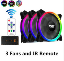 DR12 Pro 120mm RGB PC Computer Case Fans with SATA Connector, 3-Pin, 5V Sync  picture