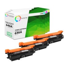 TCT 3PK 646A Toner Set CF031A CF032A CF033A For HP LJ Enterprise CM4540 MFP picture