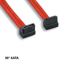 Kentek 3 Feet SATA Cable Right-Angled 90° Connector 7 Pin 6 Gbps PC HDD Data picture