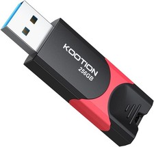 Kootion USB 3.0 256GB High Speed Retractable USB Flash Drive W+ Indication Light picture