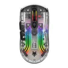 Transparent RGB Bluetooth Wireless Mouse Dual Mode Mechanical Gaming Esports picture