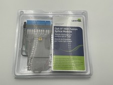 Leviton Opt-X HDX AMZ-SPLCH-12BL Fiber Splicing Module 12F OM4 LC AQUA SHUTTERED picture
