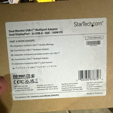 StarTech.com USB-C Dual DisplayPort Adapter w/ GbE RJ-45 100W PD DK30C2DAGPD picture