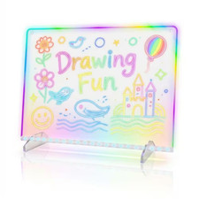 LED Drawing Board for Kids 6 Modes 8 RGB Colors Light up Drawing Pad with Cleani picture