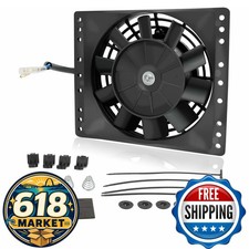 6'' Push Pull Electric Cooling Fan 650CFM Radiator Oil Cooler Kit Universal picture