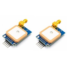 2-Pack NEO-7M GPS Module, SMA Antenna, 3.3V-5V TTL picture