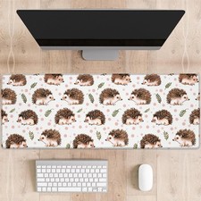Cute Hedgehog Gaming Mouse Pad Large Desk Mat 31.5x11.8 Inch Non Slip picture