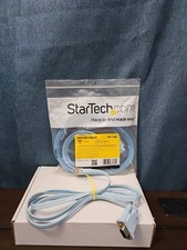 StarTech Cisco Console Cable 6ft | DB9 to RJ45 Management Router Switch | Blue picture