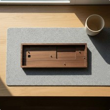 GH60 Wood Keyboard Shell Polished Finish 60% Wooden Keyboard Case Rounded picture