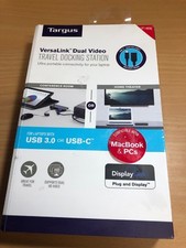 Targus - VersaLink Dual Video Travel Docking Station - Black DSU100US picture